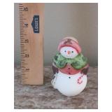 Fenton Signed Snowman Figurine