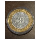 Treasure Island 10$ Silver Casino Token