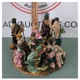 Resin Nativity Set Carousel Candle Holder