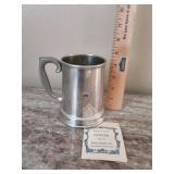 Glass Bottom Pewter Mug