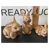 Ceramic Bunny Figurines