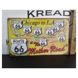The Mother Road Metal Sign