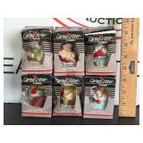Bisque Porcelain Christmas Ornaments