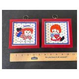 Raggedy Ann and Andy Hanging Banks
