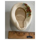 Vintage Kitschy Miniature Ceramic Bedpan