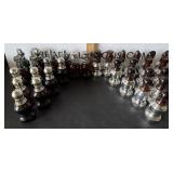 Avon Chess Pieces Glass Bottles