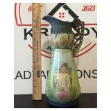 Antique Austrian Porcelain Ewer