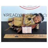 Vintage Porcelain Native American Doll