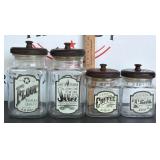 Vintage Glass Canisters