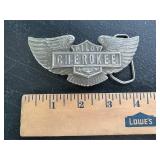 Vintage 1976 Cherokee Pilot Belt Buckle