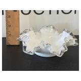 Fenton Silver Crest Ruffled Dish