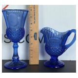 Vintage Avon Fostoria Cobalt Glass