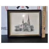 Sketch of St Catholic Church Delaware Ohio