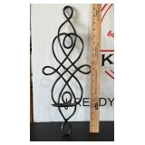 Wrought Iron Scroll Candle Wall Sconce