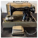 Vintage The Halle Bros. Co Sewing Machine