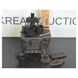 Vintage Queen Cast Iron Toy Stove