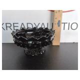 Fenton Black Hobnail Candle Holder