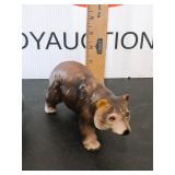 Vintage Porcelain Brown Bear Figure