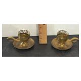 Copper Craft Candle Holders
