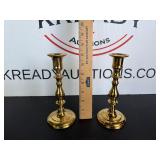 Vintage Brass Candlestick Holders