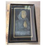 Gravestone Brass Rubbing Print