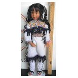 Native American Porcelain Doll