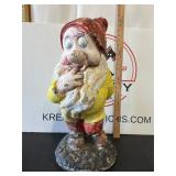 Vintage Concrete Statue ï¿½Happy Dwarfï¿½