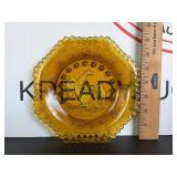 8-inch Indiana Glass Amber Glass Plate