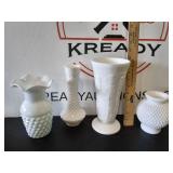 Milk Glass Vases