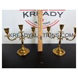 Vintage Brass Candleabras