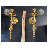Vintage Brass Wall Sconces