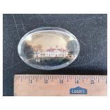 Vintage Glass Souvenir Paperweight