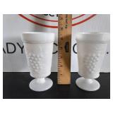 Anchor Hocking Milk Glass Goblets