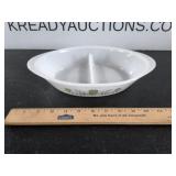 Vintage Glasbake Divided Dish
