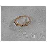 10K Gold Damaged Ring Diamonds Tested Real