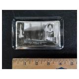 Vintage Glass Souvenir Paperweight