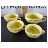 Vintage Ceramic Measuring Cups