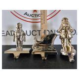 Vintage Silver Plated Heavy Stocking Hangers