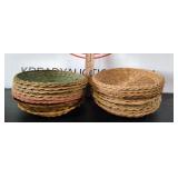 Wicker Paper Plate Holders