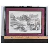 Sighed Framed Print