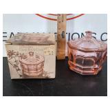 Indiana Glass Pink Lidded Dish