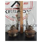 Vintage Lamplight Farms Hanging Oil Lamps