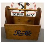 Vintage Wooden Pepsi-Cola Caddy