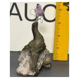 Amethyst Based Seal Figurine