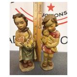 Vintage Juan Ferrandiz. Anri Wood Carved Figurines
