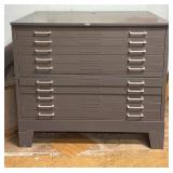 47 x 36   1/4 x 41 1/2 Hamilton Flat File Cabinet