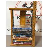 DVDs and Holding Rack