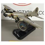 Vintage TelTime Boeing B-17 Flying Fortress Clock