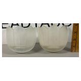 Frosted Glass Wall Pockets