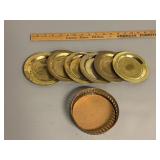 Vintage Brass Coasters
